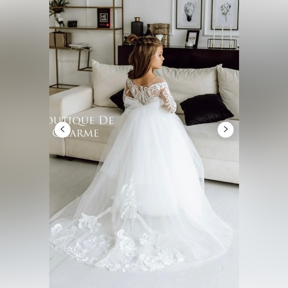 Flower girl/miniature bride dress